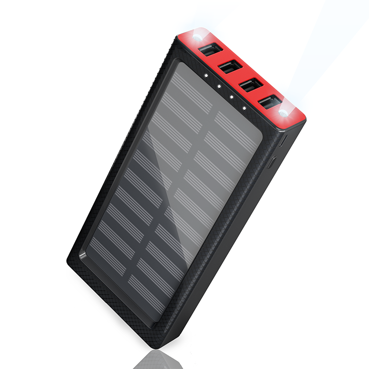 Slim Solar Battery Charger Power Bank Phone Quick Electronics Power Bank 30000