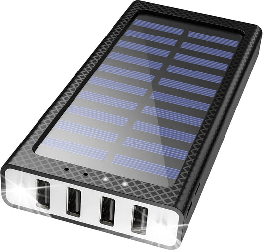 Slim Solar Battery Charger Power Bank Phone Quick Electronics Power Bank 30000