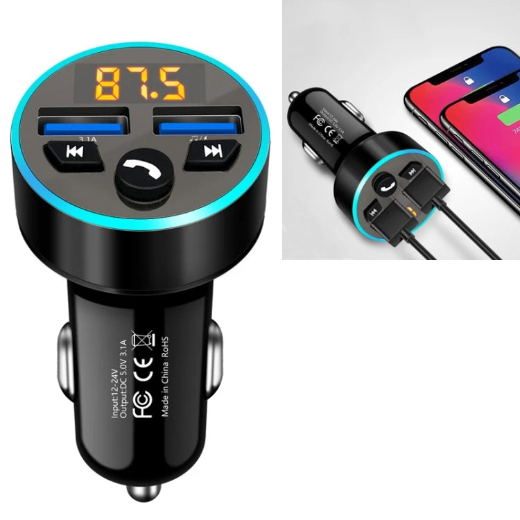 Wireless Player Car 3.1A Charger Car FM Transmitter